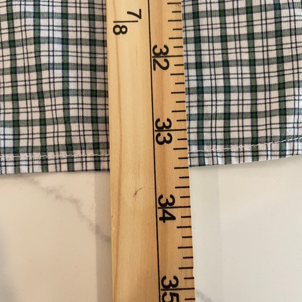 Eddie Bauer Mens XL Tall Green Plaid Button Down Shirt Long Sleeve Cotton 100% - Picture 7 of 10